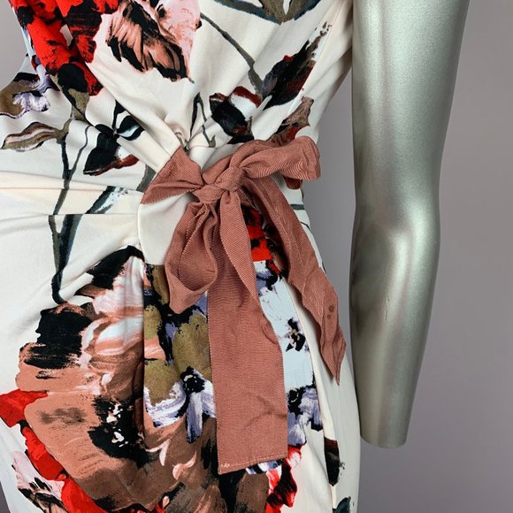 TAYLOR FOR PEA IN A POD | Pink Floral Tie Dress SM - Picture 5 of 7